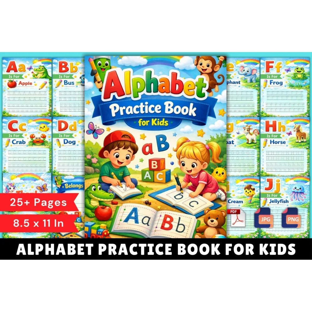 Alphabet Practice Workbook for Kids