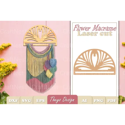 Macrame Flower SVG Bundle