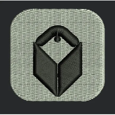 Icon Geometric Abstract Symbol Embroidery Design