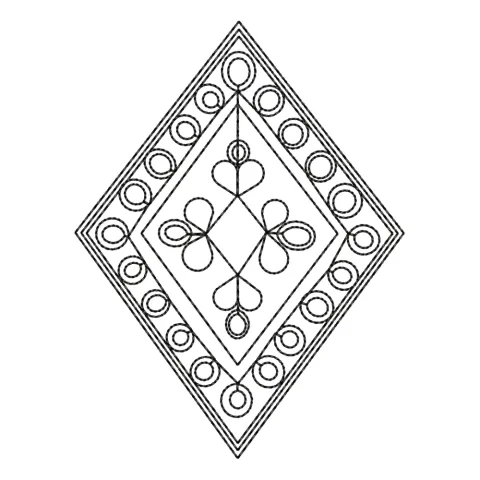 Geometry Stitch Art Embroidery Design
