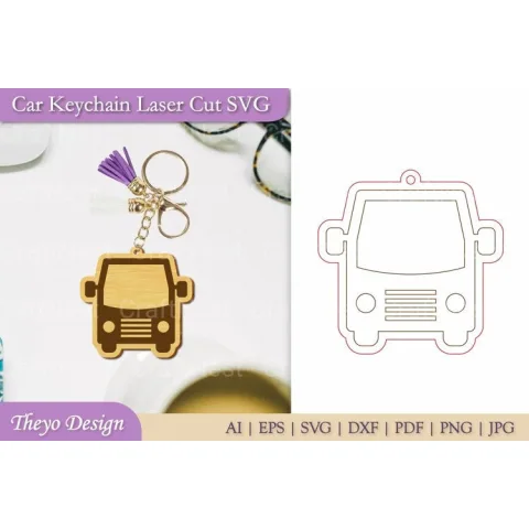Car Key Chain SVG Bundle