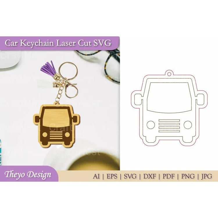 Car Key Chain SVG Bundle