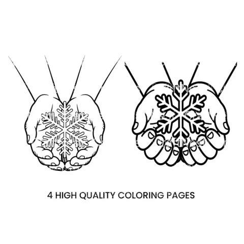 Snowflake and Ornament Coloring Books