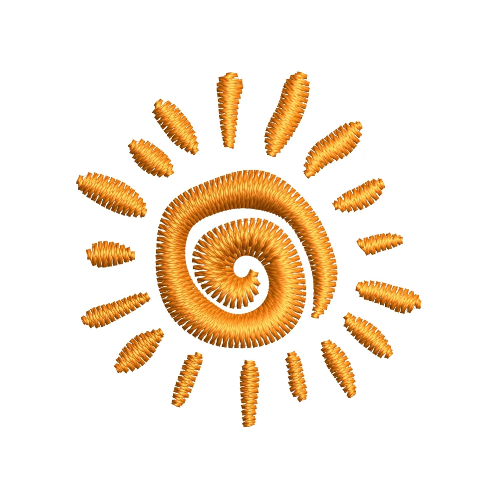 Sun Embroidery Design