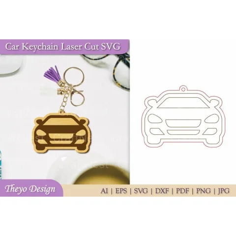 Car Key Chain SVG Bundle