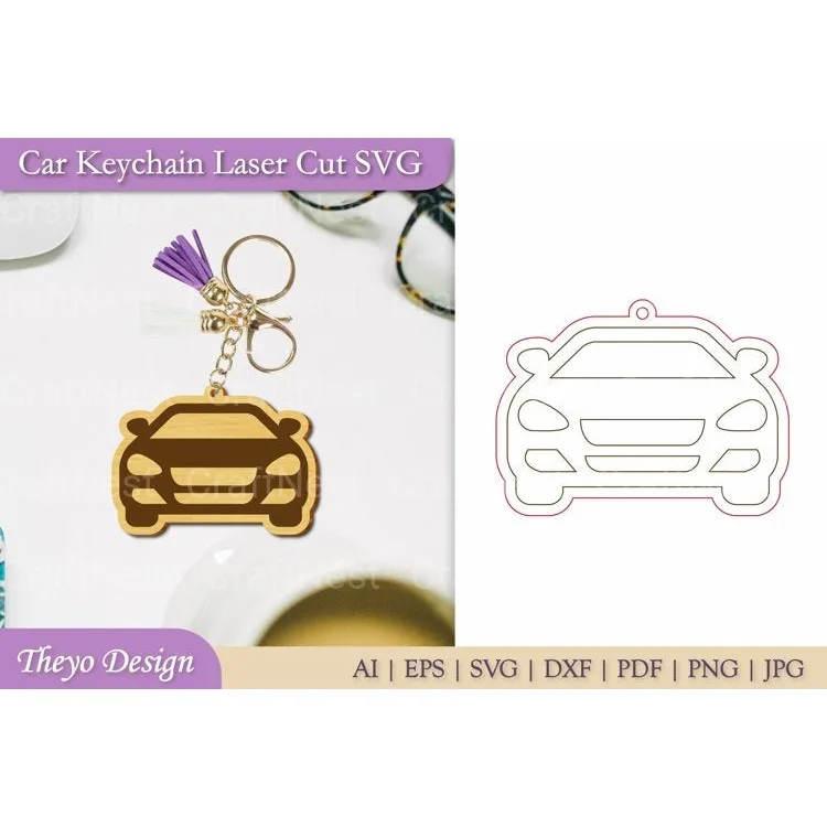 Car Key Chain SVG Bundle