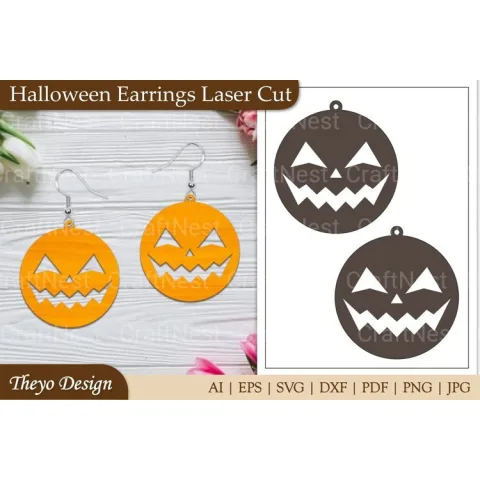 Halloween Earrings SVG Bundle