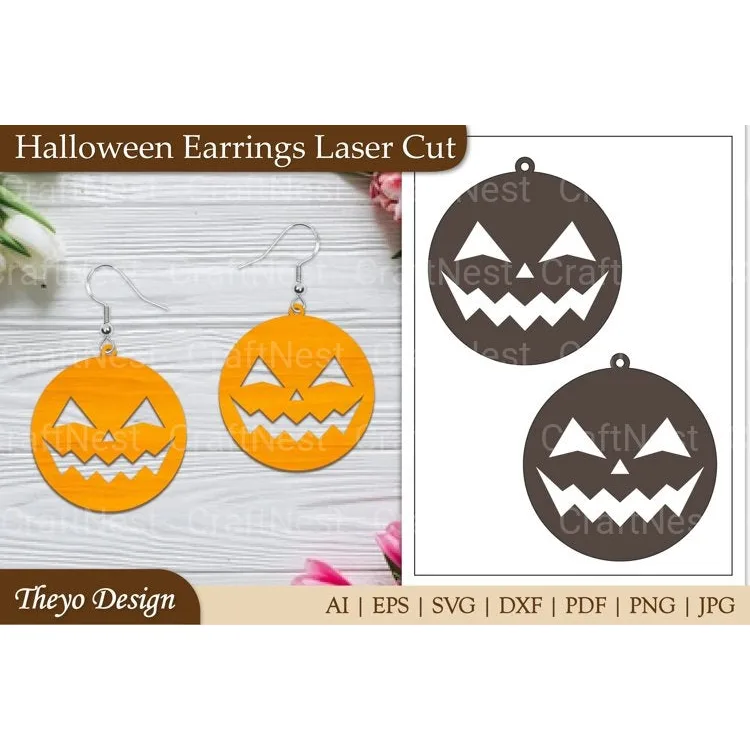 Halloween Earrings SVG Bundle