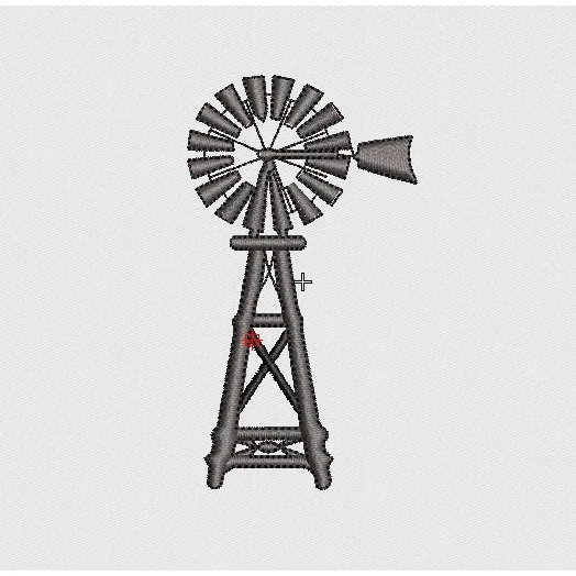 Turbine Embroidery Design