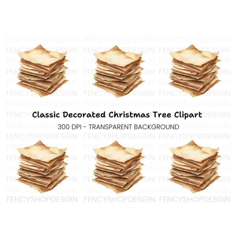 Stack of Crepe Clipart Bundle