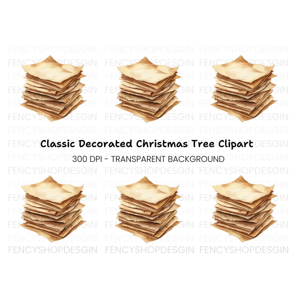 Stack of Crepe Clipart Bundle