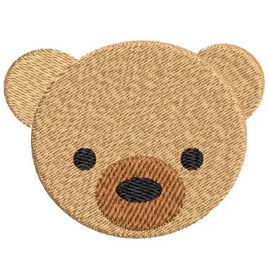 Cartoon Face Embroidery Design