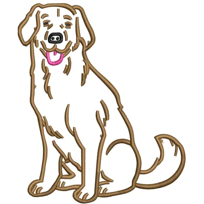 Dog Embroidery Design