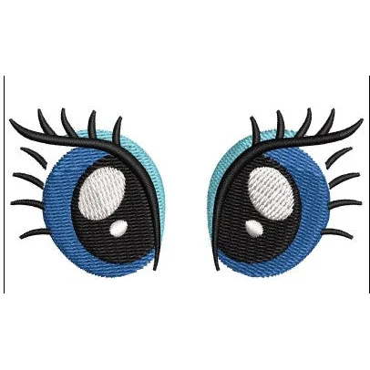 Cat Eyes Embroidery Design