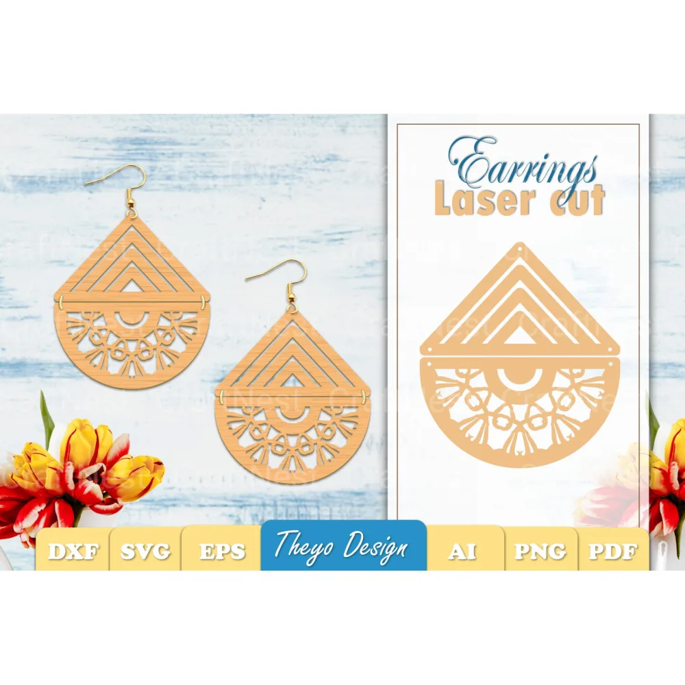 Earrings Mandala SVG Bundle