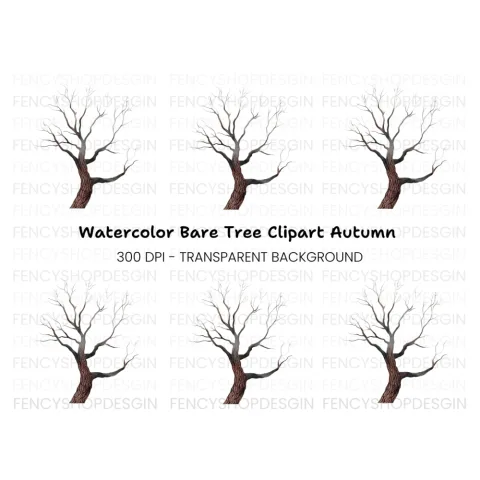 Bare Tree Branches Clipart Bundle