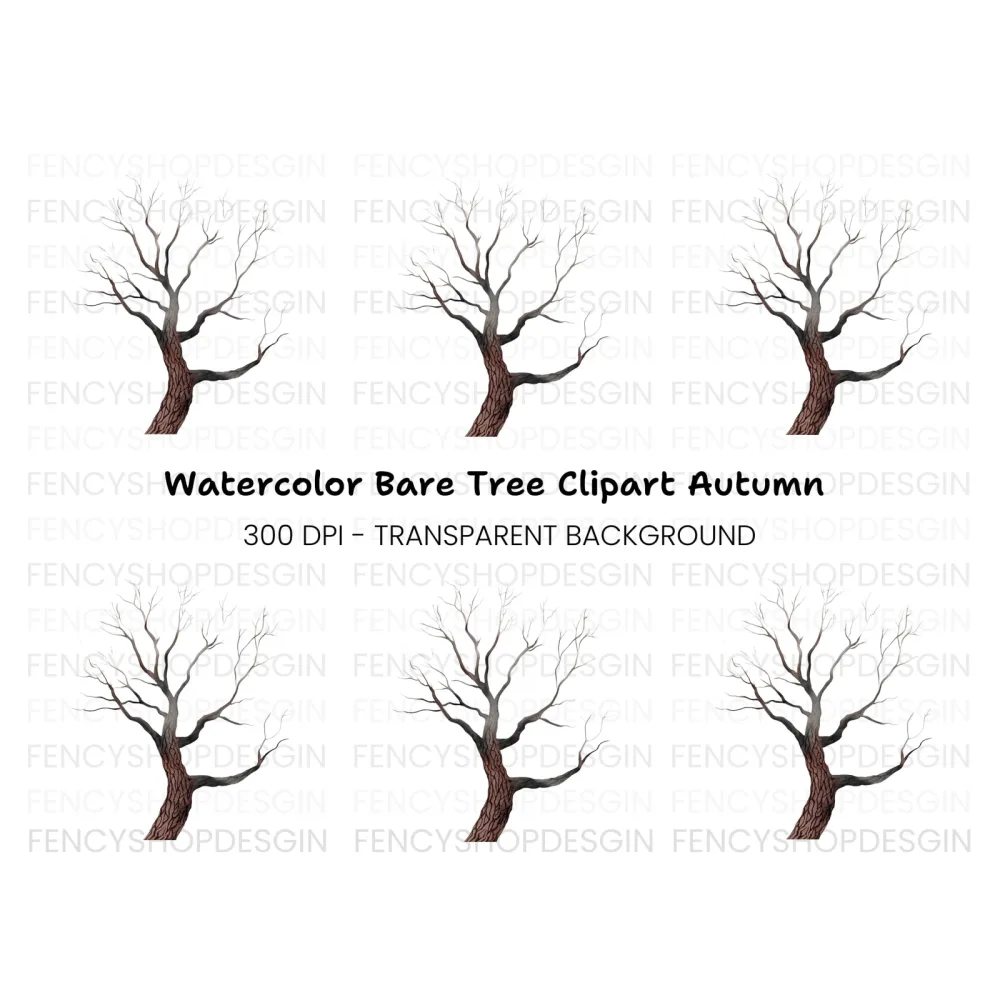 Bare Tree Branches Clipart Bundle