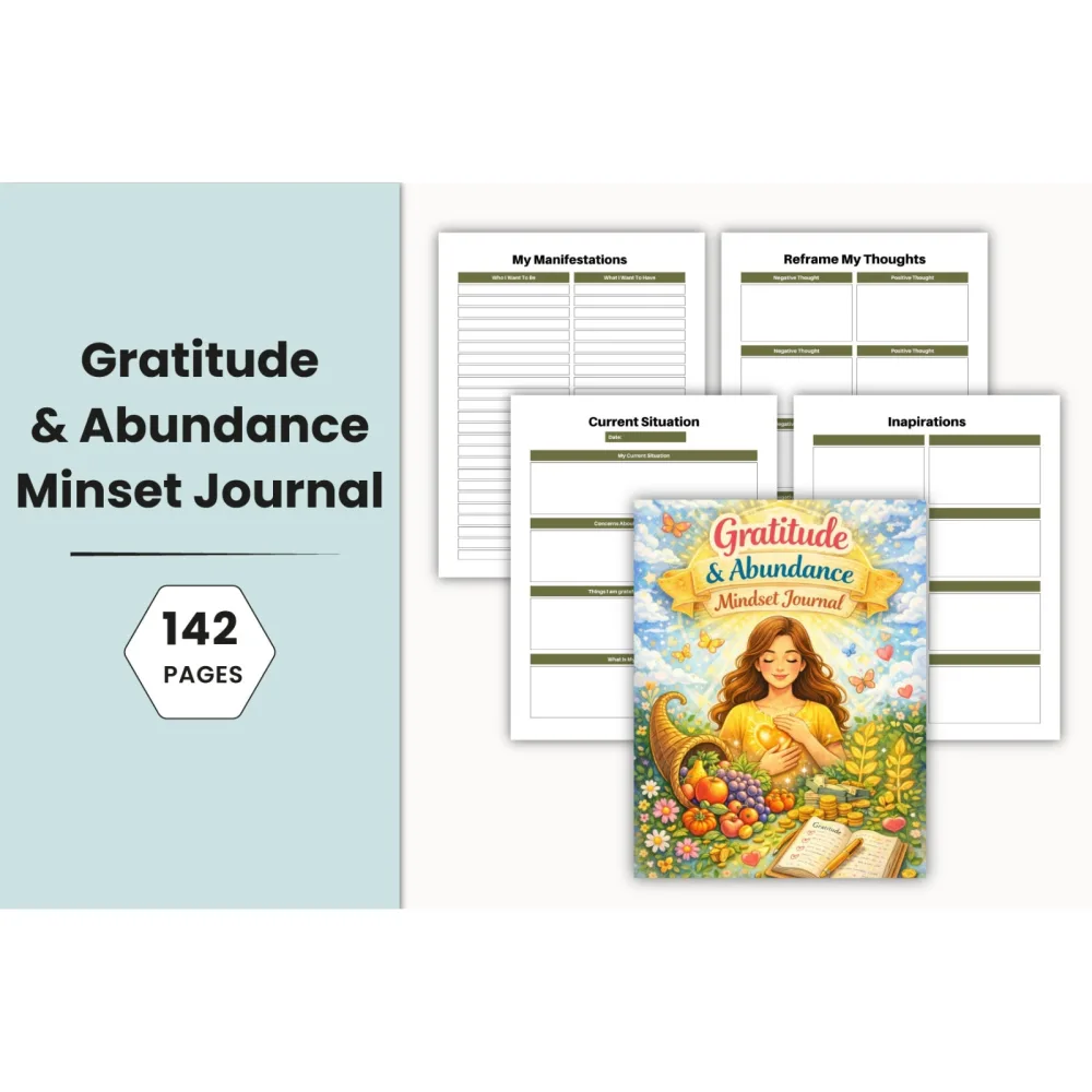 Gratitude Abundance Mindset Journal