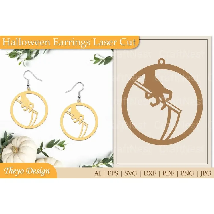 Halloween Earrings SVG Bundle