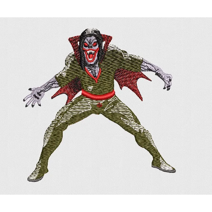 Vampire Embroidery Design