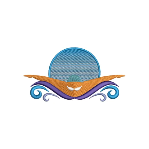 Swim Colour Embroidery Design