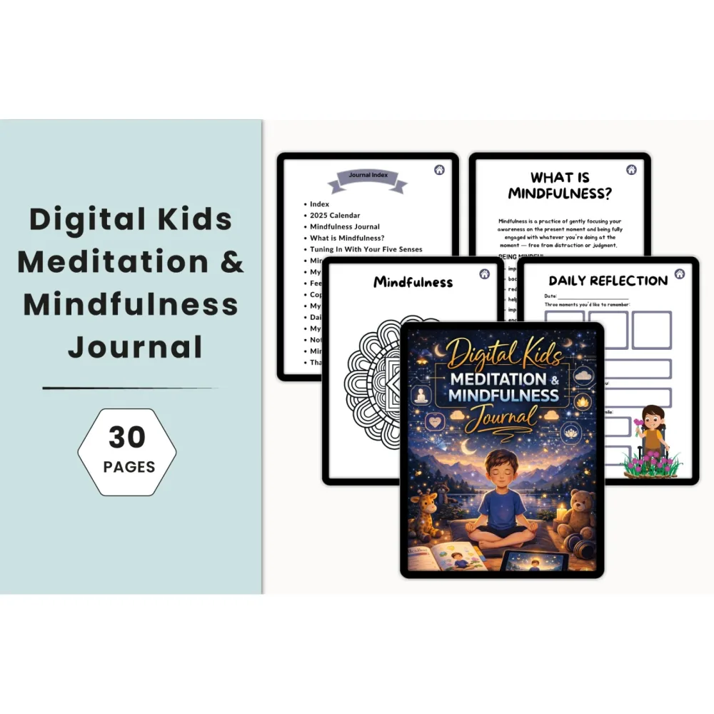 Kids Meditation Mindfulness Journal