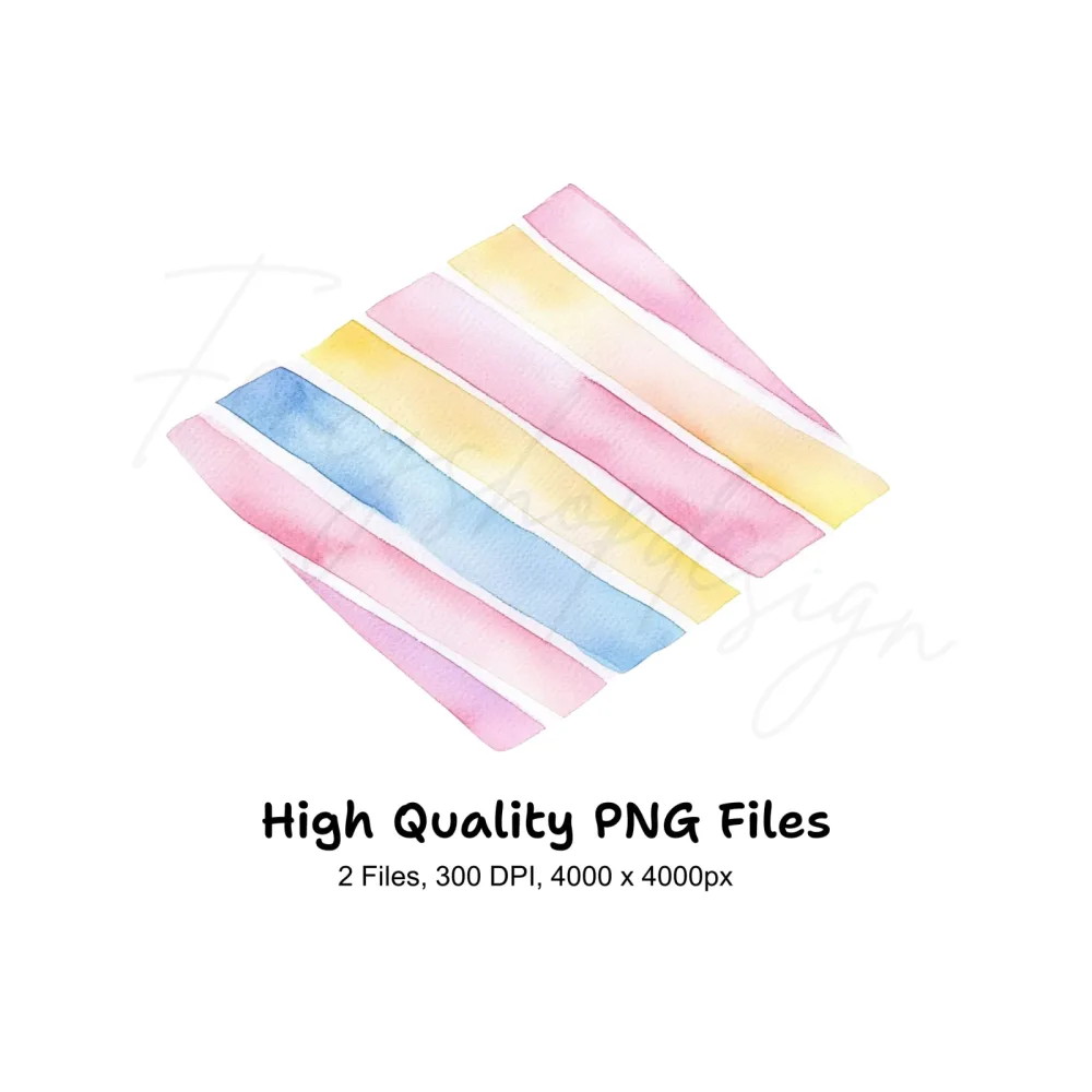 Pastel Striped Backgrounds Clipart Bundle