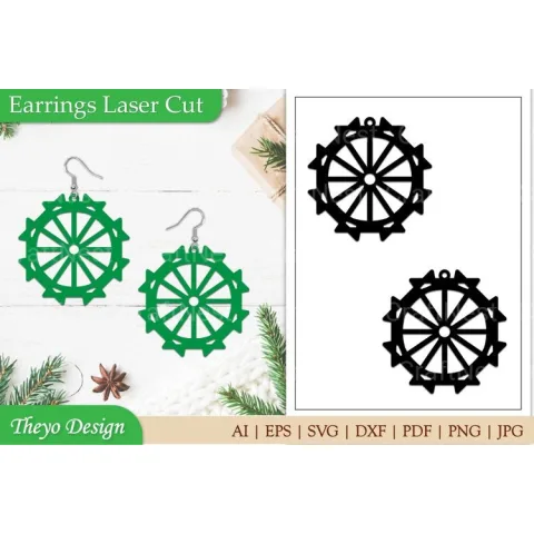 Earrings Laser Cut SVG Bundle