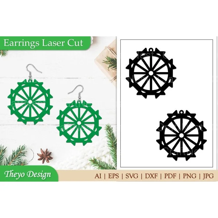 Earrings Laser Cut SVG Bundle