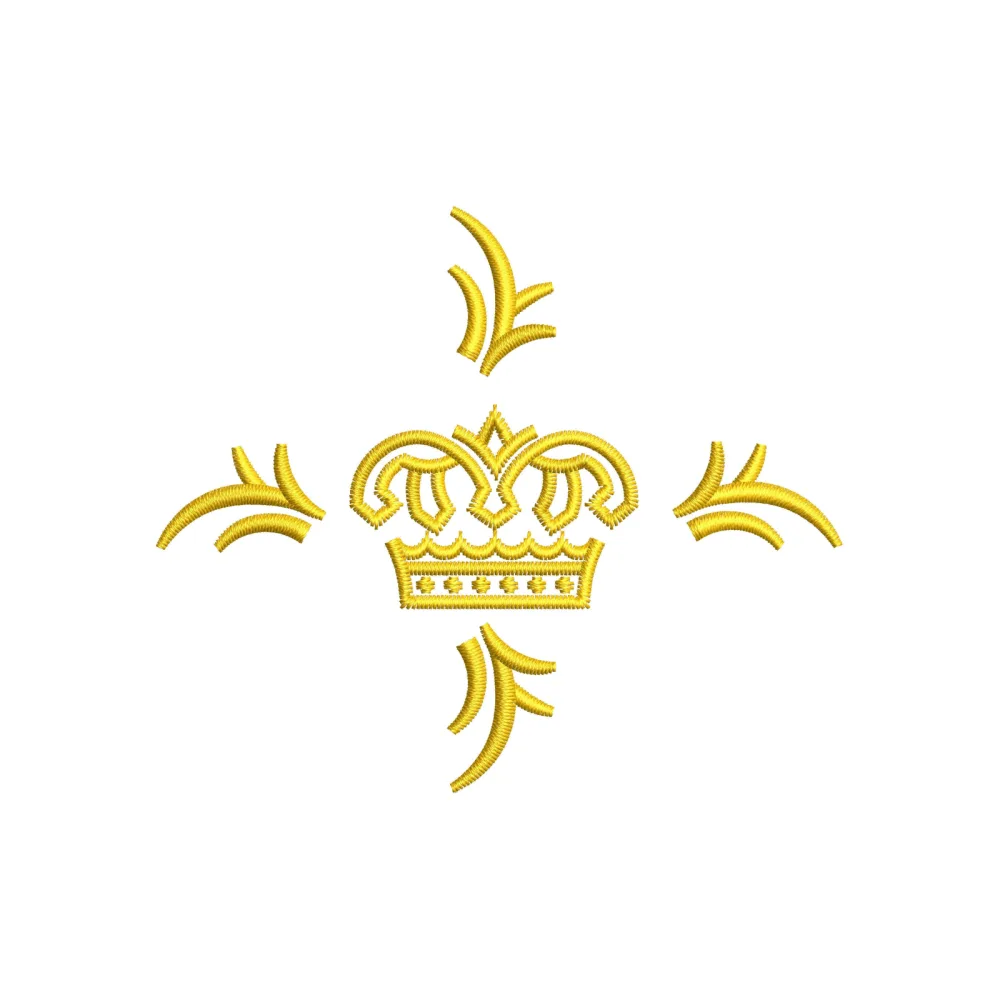 Crown Protect Embroidery Design