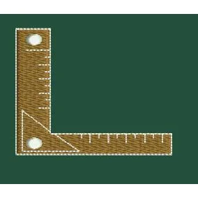 Geometric Level Embroidery Design