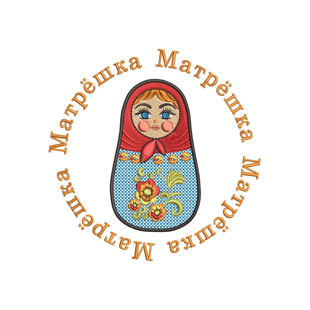 Russiandoll Embroidery Design