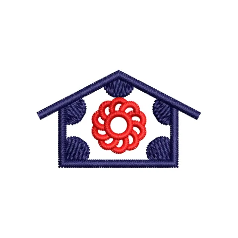 Eng House Embroidery Design
