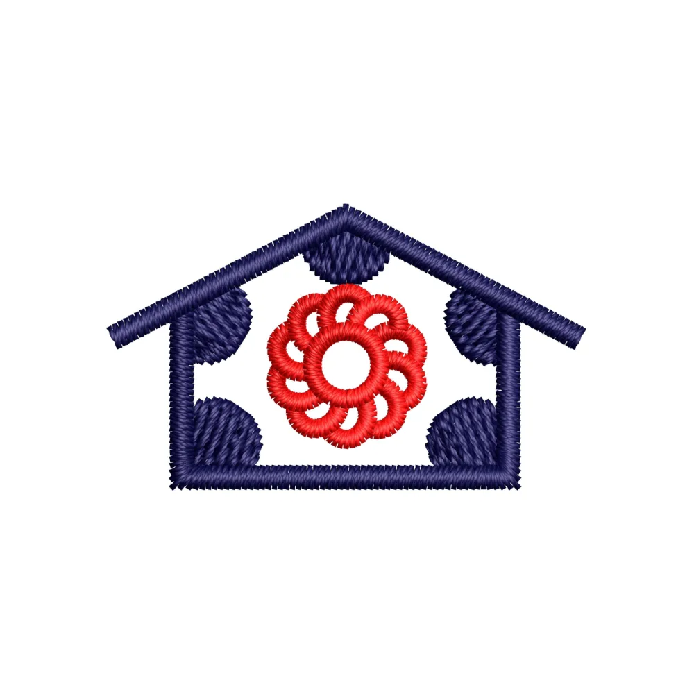 Eng House Embroidery Design