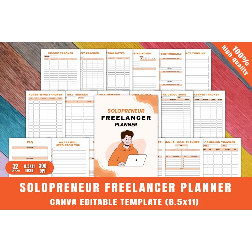Solopreneur Freelancer Planner