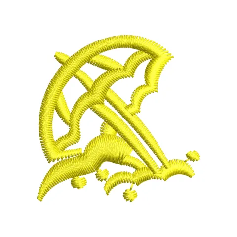 Beach Umbrella Embroidery Design