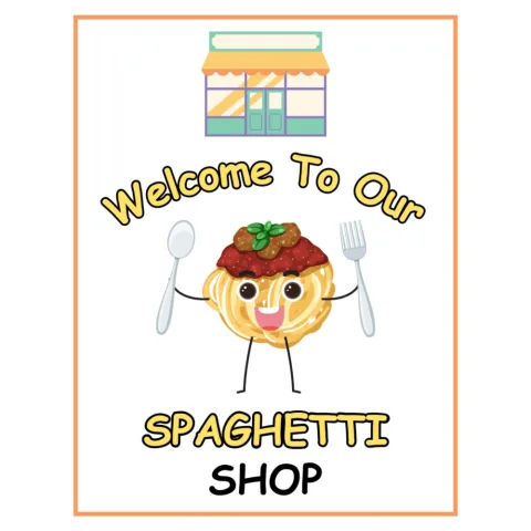 Spaghetti Restaurant Dramatic Play Pack