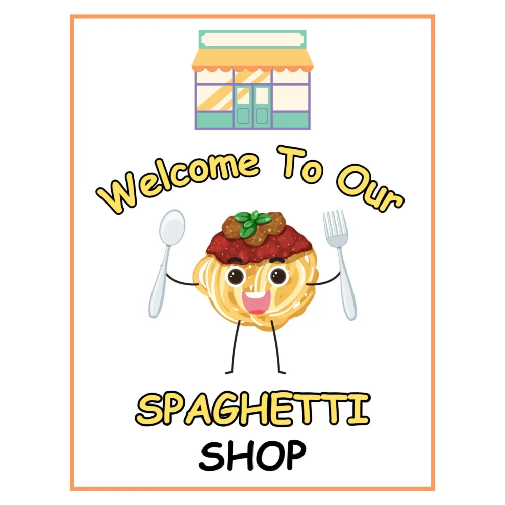 Spaghetti Restaurant Dramatic Play Pack