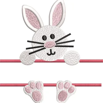 Rabbit Embroidery Design