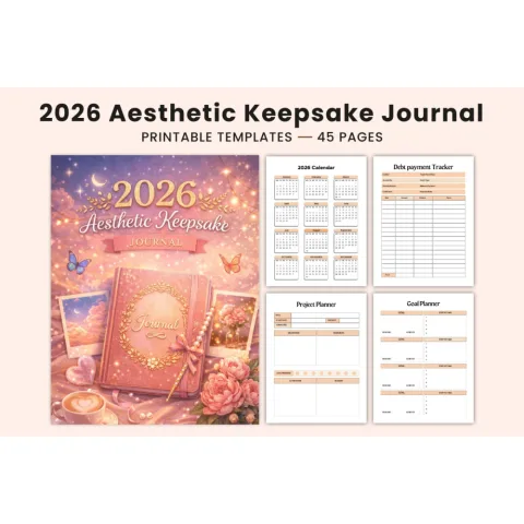 Aesthetic Keepsake Journal