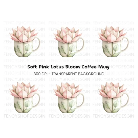 Lotus Flower Clipart Bundle