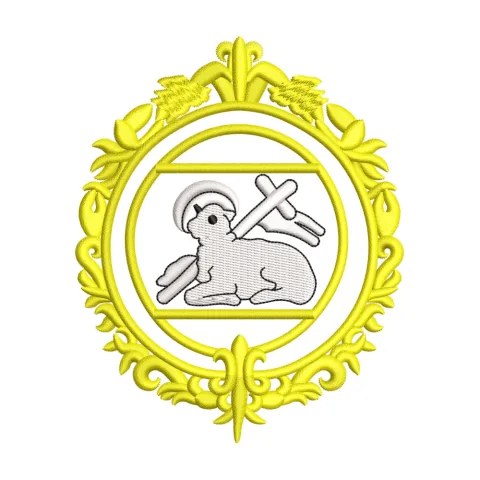 Lamb Gold Embroidery Design