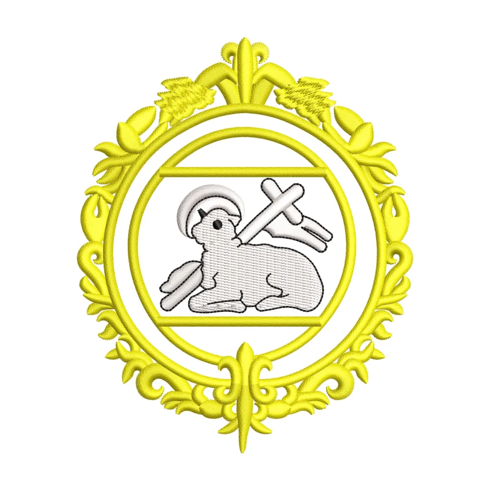 Lamb Gold Embroidery Design