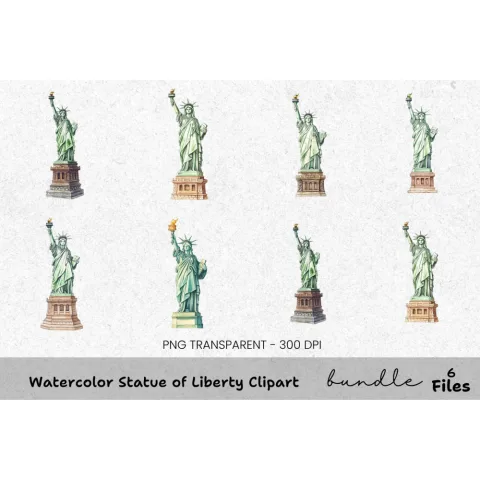 Statue of Liberty Clipart Bundle