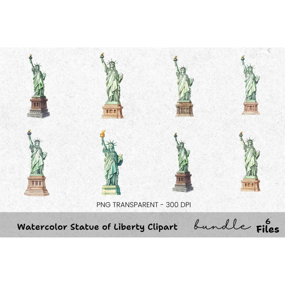 Statue of Liberty Clipart Bundle