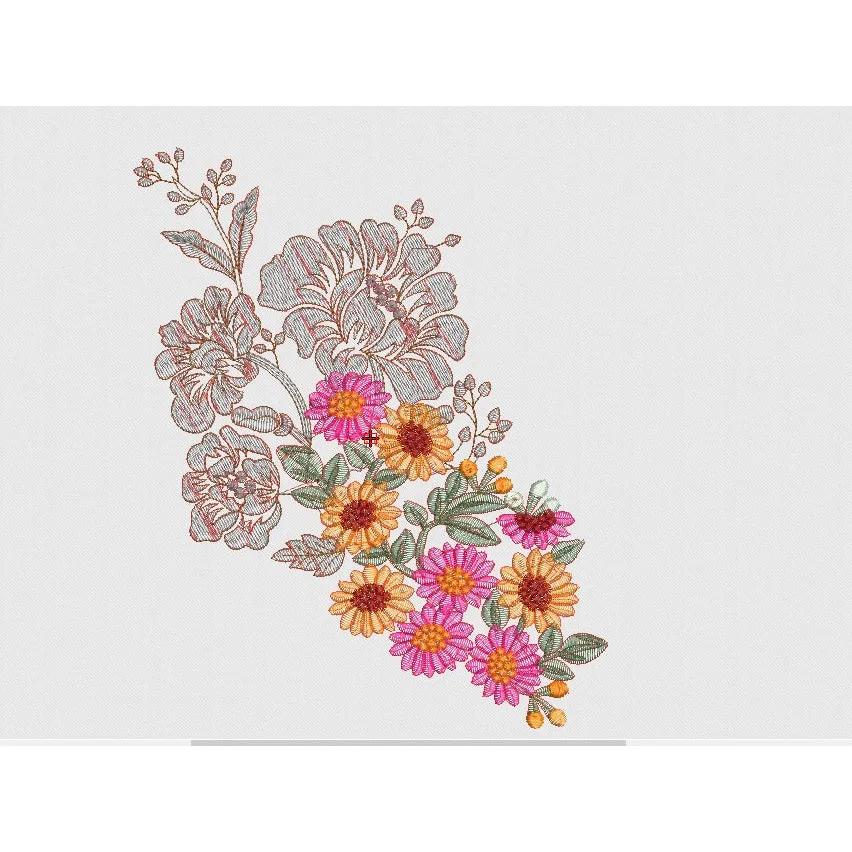 Flower Embroidery Design