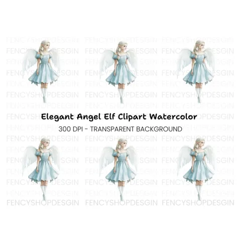 Elegant Angelic Fairy Clipart Bundle
