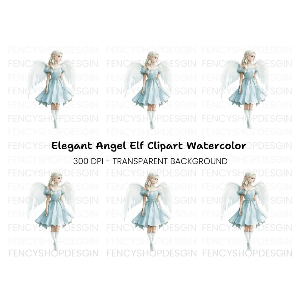 Elegant Angelic Fairy Clipart Bundle
