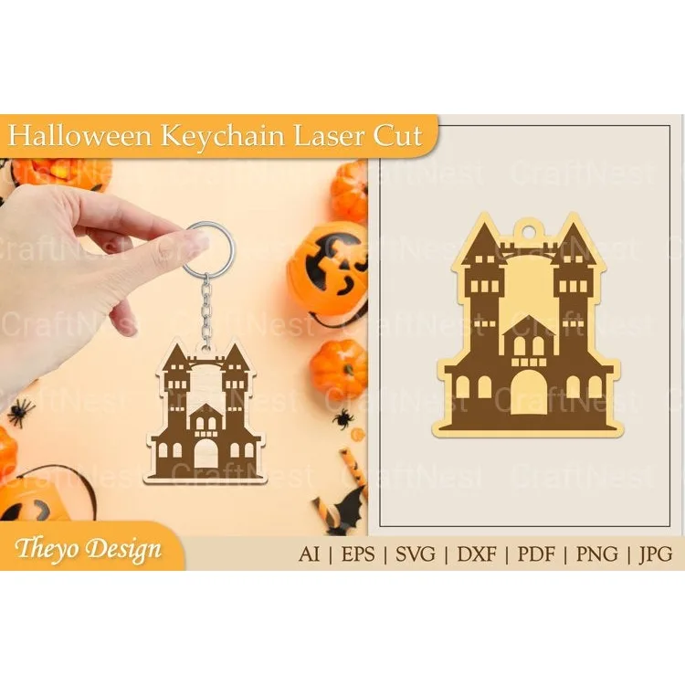 Halloween Keychain SVG Bundle