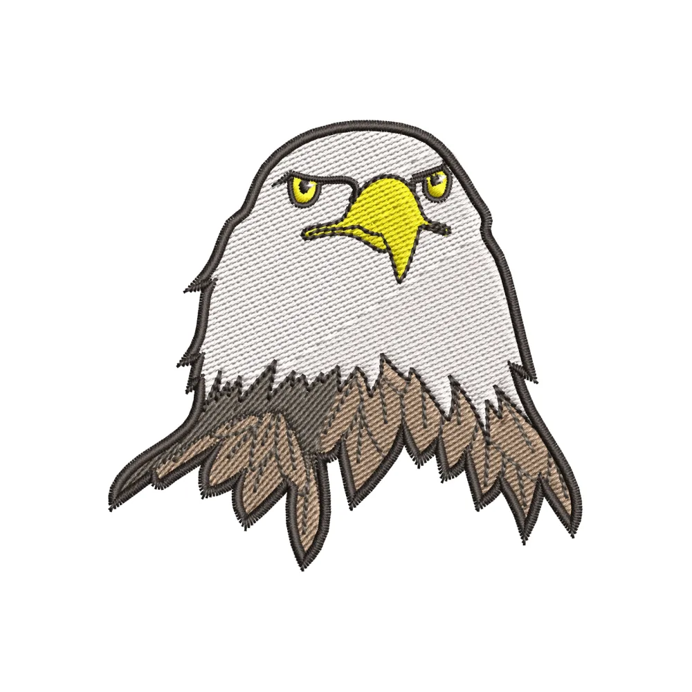 Eagle Head Embroidery Design